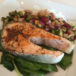 Grilled Salmon With Cucumber Relish