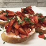 Balsamic Strawberries & Goat Cheese Crostini